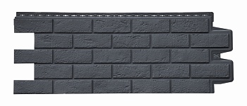 Фасадная панель Grand Line, Состаренный кирпич Classic, цвет: графит