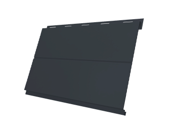 Металлический сайдинг Grand Line, Вертикаль Line 0.5 мм, Atlas X, RAL 7024