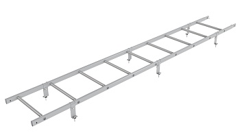 Лестница кровельная Borge, универсальная, L=2700 мм RAL 7004