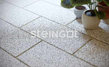 Тротуарная плитка Steingot Granit Premium Плита 80 мм 600х300 мм, цвет: Bianco Nero