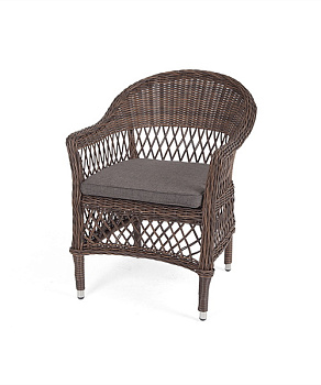 Стул плетеный из искусственного ротанга, Сицилия коричневый