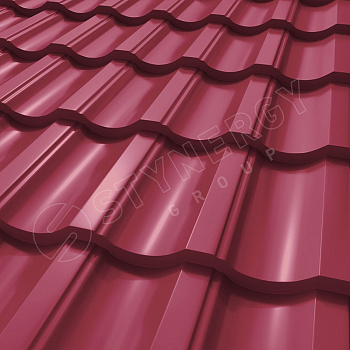 Металлочерепица Stynergy, Garda 0.5 мм, Corundum, RAL 3003