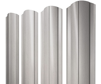 GL Штакетник Круглый, фигурный 0.45 мм, Print Elite, Milky Wood TwinColor