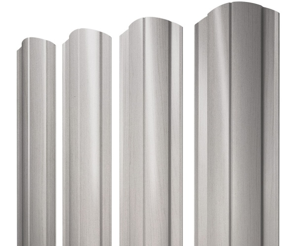 GL Штакетник Круглый, фигурный 0.45 мм, Print Elite, Milky Wood TwinColor