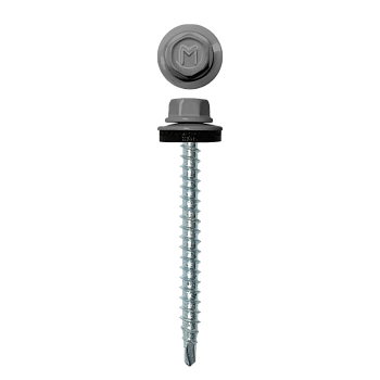 Саморез кровельный Daxmer 4.8х50 мм, сверло №1, RAL 7004, уп.150 шт.