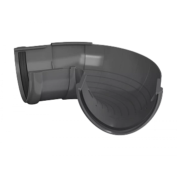 Угол желоба регулируемый 90°-150°, Технониколь пвх, стандарт Ø 125 мм, цвет: серый