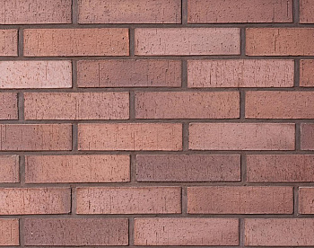 Кирпич облицовочный клинкерный Kerma Premium, 1НФ пустотелый, цвет: бордо, каре, М300, 250х120х65 мм