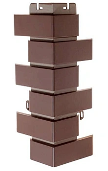 Угол фасадный Альта Профиль, Кирпич клинкерный, 450 х 160 мм цвет: коричневый