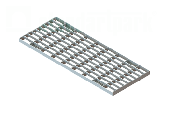 Решетка водоприемная Standartpark, Drive DN150, ячеистая стальная, кл.A, арт: 222019.2-D