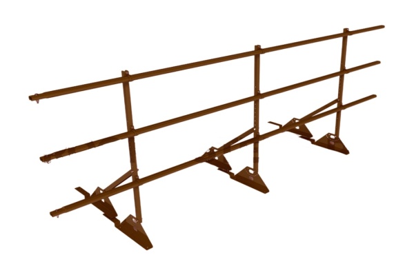 Ограждение кровельное для композитной черепицы Roofsystems Prestige композит, H=900 мм RAL 8017, L=3000 мм