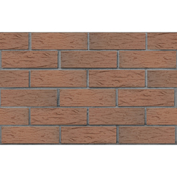 Кирпич облицовочный керамический ЛСР, 1НФ пустотелый, цвет: светло-коричневый Флеш Ультра, рустик, М175, 250х120х65 мм