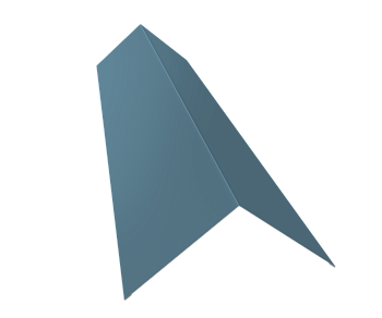 GL Планка конька плоского, 145х145 мм 0.45 мм, Drap TX, RAL 5024, L= 3000 мм