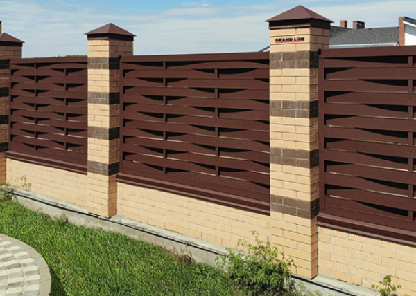 Ламель для забора жалюзи, Palermo, 0.5 мм, Satin Matt, RAL 8017