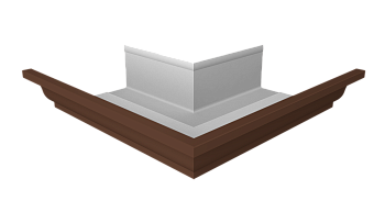 Угол желоба внешний 90° Vortex Project Ø210\145 мм, RAL 8017