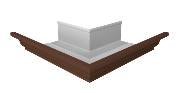 Угол желоба внешний 90° Vortex Project Ø210\145 мм, RAL 8017