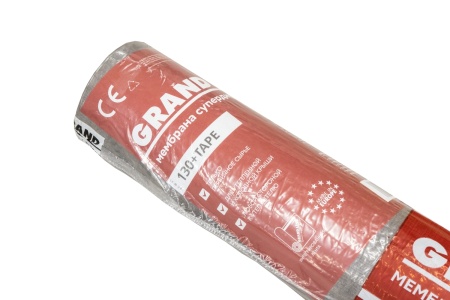 Мембрана супердиффузионная Grand Line 130+TAPE, 1.5х50 м 75 м²