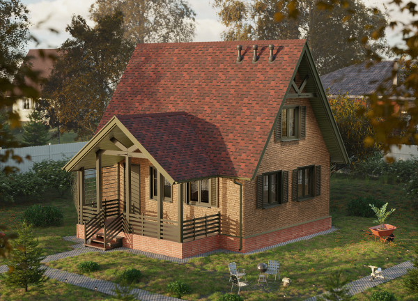 Битумная черепица, Docke, Eurasia, Лабиринт цвет: красный, 2.5 м² / уп.