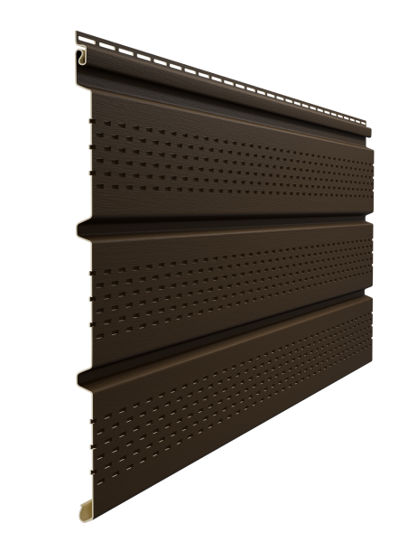 Софит пвх Docke, полная перфорация, L=3000 мм серия Standart, цвет: шоколад