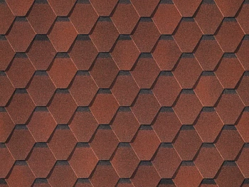 Битумная черепица Shinglas, Самба цвет: рубин, 3 м² / уп.