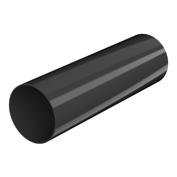 Труба водосточная, Технониколь пвх, стандарт Ø82 мм, L=3000 мм, цвет: черный