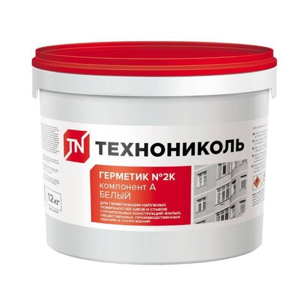 Герметик Технониколь 2К, 12 кг полиуретановый, белый