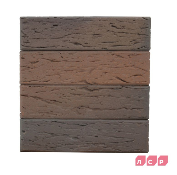 Кирпич облицовочный керамический ЛСР, 1НФ пустотелый, цвет: светло-коричневый Флеш Ультра, рустик, М175, 250х120х65 мм