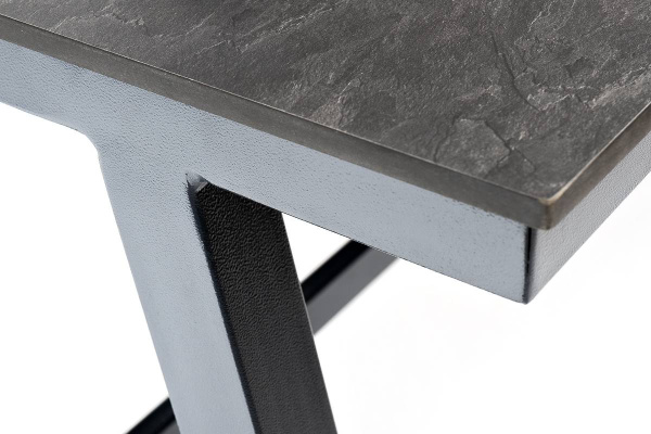 Стол из HPL 140х70 см, H 75 см, Рио, цвет: серый гранит