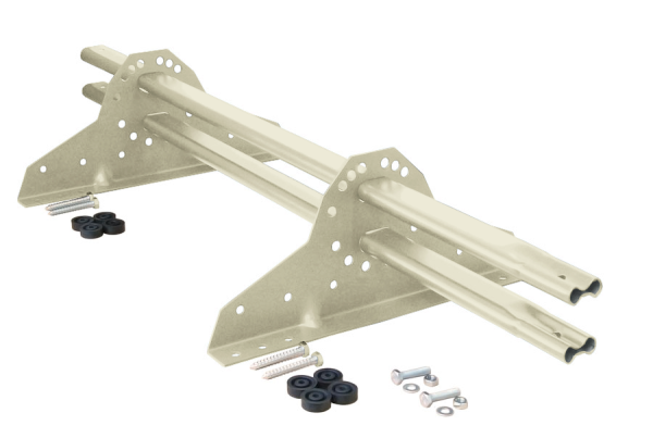 Снегозадержатель Grand Line NEW универсальный,  L=1000 мм, 2 опоры, 2 трубы, овал 42х21 мм. RAL 1013