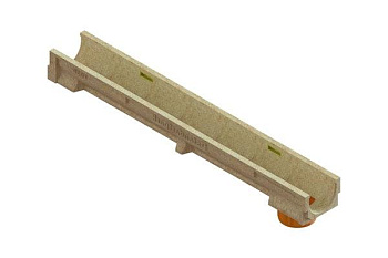 Лоток водоотводный Standartpark, CompoMax Basic, DN100, h100, ПВ /вертик. водоотвод/, арт: 703009