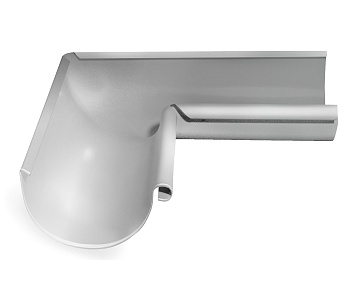 Угол желоба внутренний 90° Grand Line Ø 150 мм PE, RAL 9003