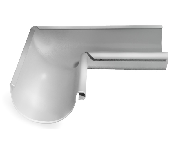 Угол желоба внутренний 90° Grand Line Ø 150 мм PE, RAL 9003