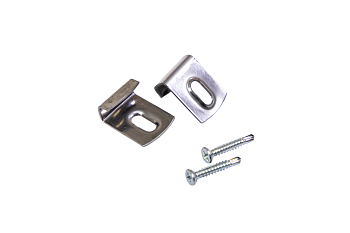 Кляммер Grand Line для ДПК металлический стартовый, финишный 8мм и саморез, уп. 10 шт