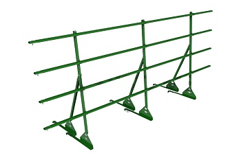 Ограждение кровельное для натуральной черепицы Roofsystems Prestige натур, H=1200 мм RAL 6002, L=3000 мм