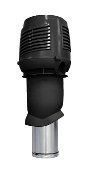 Приточный вентиляционный элемент Vilpe, INTAKE, 160/ ER/ 500 мм черный