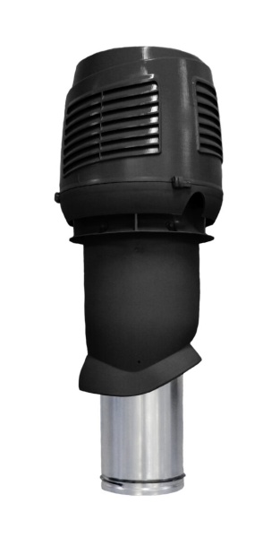 Приточный вентиляционный элемент Vilpe, INTAKE, 160/ ER/ 500 мм черный