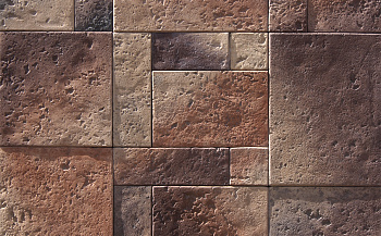 Фасадная плитка White Hills Бремар под Травертин, цвет: 488-40 / коричневый