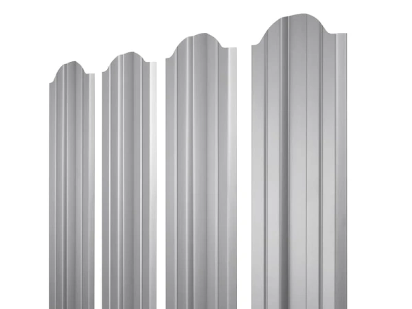 ММТ Штакетник М-образный, фигурный, 110 мм 0.42 мм, PE-double, RAL 7004