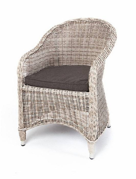 Кресло плетеное из искусственного ротанга, Равенна бежевый