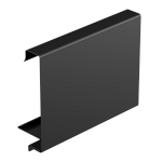 Маскирующая планка для софита, Galeco STAL 2 125/80 х 80 мм, RAL 9005