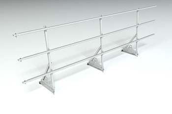 Ограждение кровельное, универсальное Roofsystems Prestige Next, H=900 мм RAL 7004, L=3000 мм