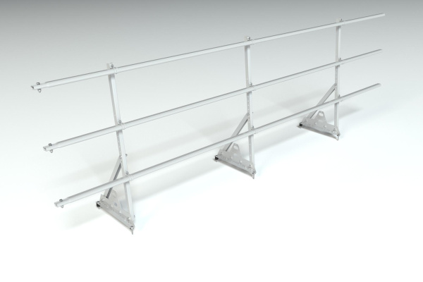 Ограждение кровельное, универсальное Roofsystems Prestige Next, H=900 мм RAL 7004, L=3000 мм