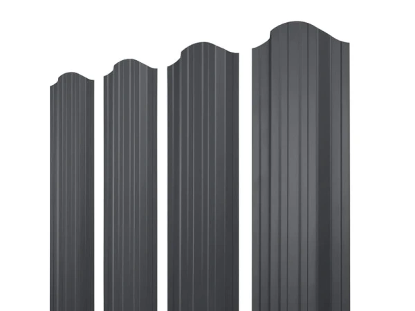 ММТ Штакетник П-образный, фигурный, 110 мм 0.5 мм, PE-double Matt, RAL 7024