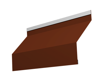 Ламель для забора жалюзи, Милан новый, с пленкой, 0.5 мм, Satin, RAL 3009