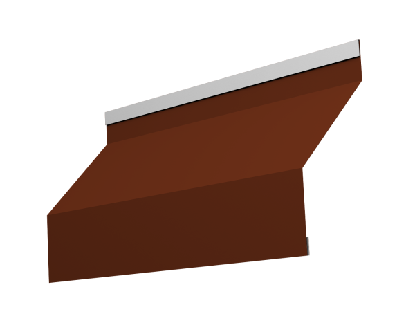 Ламель для забора жалюзи, Милан новый, с пленкой, 0.5 мм, Satin, RAL 3009