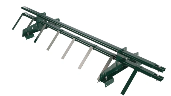 Снегозадержатель для профнастила Н-60, Н-75 Borge L=1500 мм, 2 опоры, 2 трубы, овал 25х45 RAL 6005