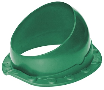 Основание для вент. трубы Krovent Base-VT Wave под монтеррей, 125/150 мм зеленый