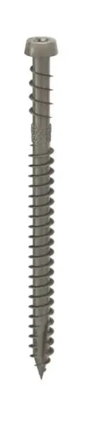 Шуруп с двойной резьбой и потайной головкой, HolzTechnic, Mini Ø5, L=60 мм, темно-серый