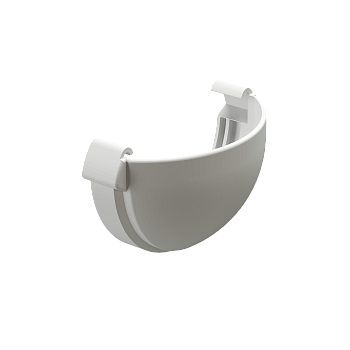 Заглушка желоба Docke Lux, Ø140 мм, цвет: пломбир