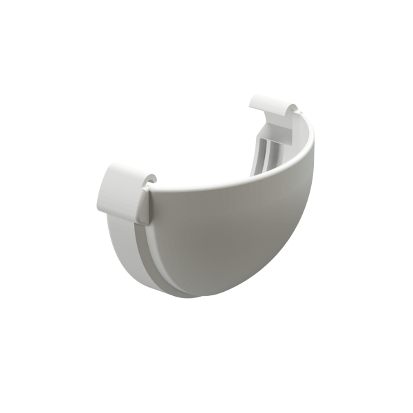 Заглушка желоба Docke Lux, Ø140 мм, цвет: пломбир