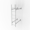 Лестница стеновая, универсальная Roofsystems Prestige 600, L= 3000 мм RAL 9003